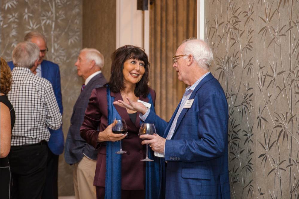 President-elect Philomena Mantella with a guest at Naples 2019